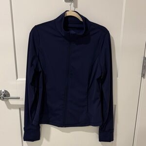 Draper James Women's Dark Blue Zip-up Jacket